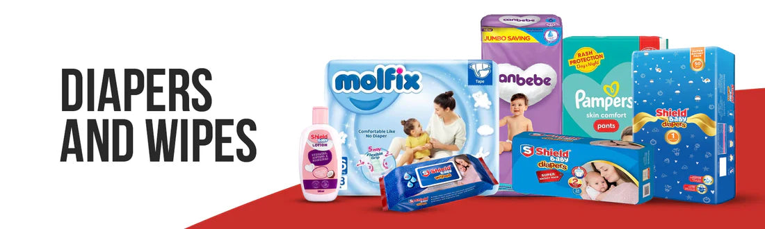 BABY DIAPERS & WIPES