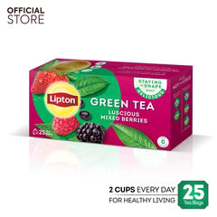 Lipton Green Tea Luscious Mixed Berries Tea Bags (Pack of 25)