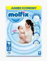 New Molifix Size 2 Small 70Pcs Diapers (3-6 kgs)